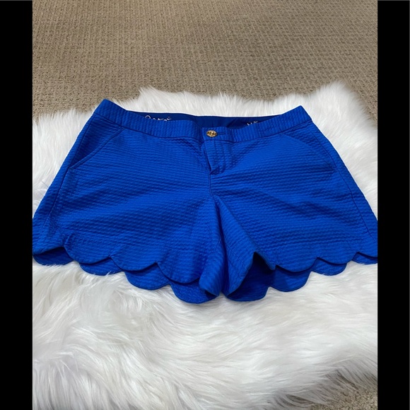 Lilly Pulitzer Pants - Lilly Pulitzer Scalloped Buttercup Shorts Size 8